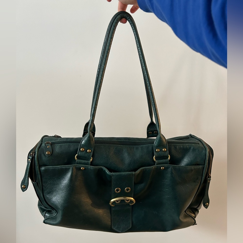 Dark Green Vintage Bueno Travel/Duffel Bag